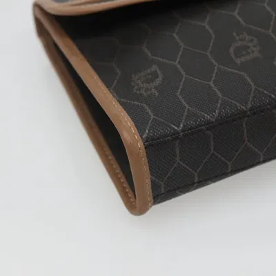 Pre-owned Dior Honeycomb Brown Canvas Clutch Bag ()