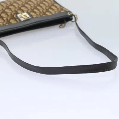 Pre-owned Dior Trotter Brown Canvas Shoulder Bag ()