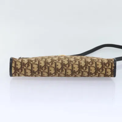 Pre-owned Dior Trotter Brown Canvas Shoulder Bag ()