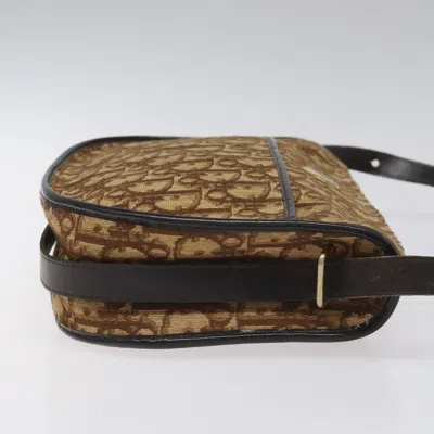 Pre-owned Dior Trotter Brown Canvas Shoulder Bag ()