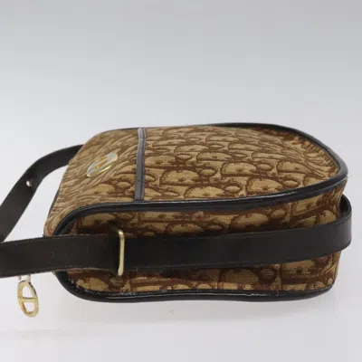 Pre-owned Dior Trotter Brown Canvas Shoulder Bag ()