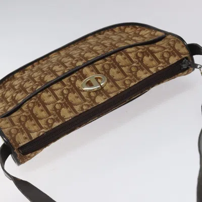 Pre-owned Dior Trotter Brown Canvas Shoulder Bag ()