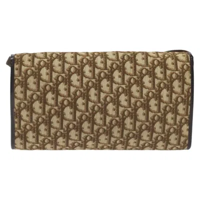 Pre-owned Dior Trotter Canvas Shoulder Bag Beige Canvas Shoulder Bag ()