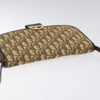 Pre-owned Dior Trotter Canvas Shoulder Bag Beige Canvas Shoulder Bag ()