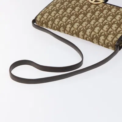 Pre-owned Dior Trotter Canvas Shoulder Bag Beige Canvas Shoulder Bag ()