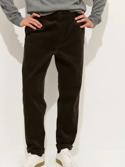 Alex Mill Standard Pleated Pant In Cord In Brown