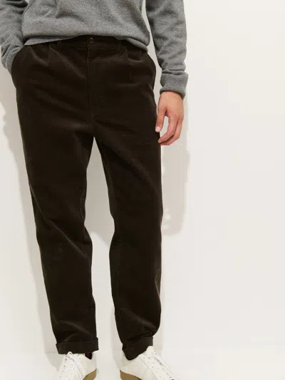 Alex Mill Standard Pleated Pant In Cord In Brown