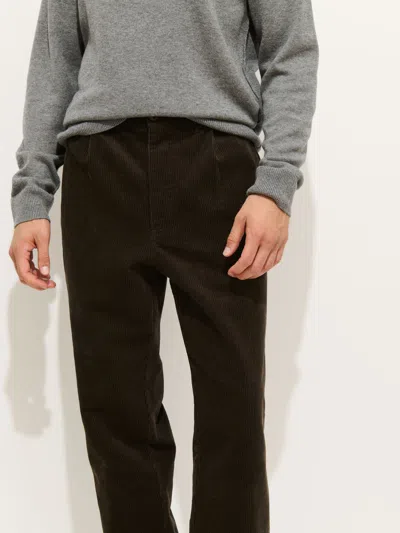 Alex Mill Standard Pleated Pant In Cord In Brown