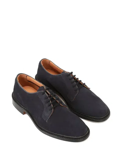 Tricker's Midnight Blue Suede Daniel Lace-up Shoes