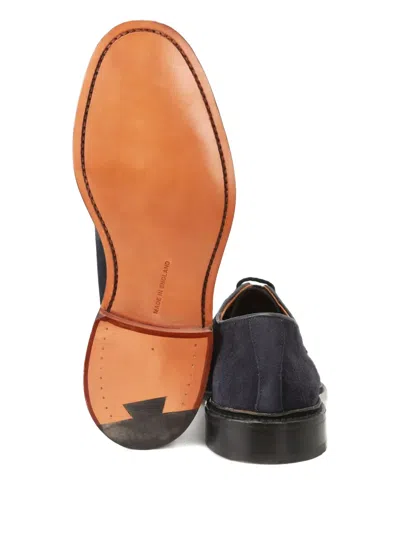 Tricker's Midnight Blue Suede Daniel Lace-up Shoes