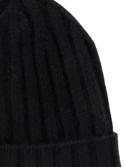 Alpha Industries Ribbed Cashmere Beanie In Blue