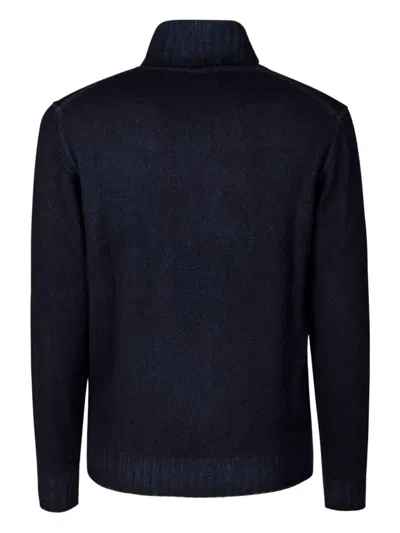 Filippo De Laurentiis Turtleneck Wool Cashmere In Blue