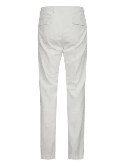 Massimo Alba Cotton Trousers In White