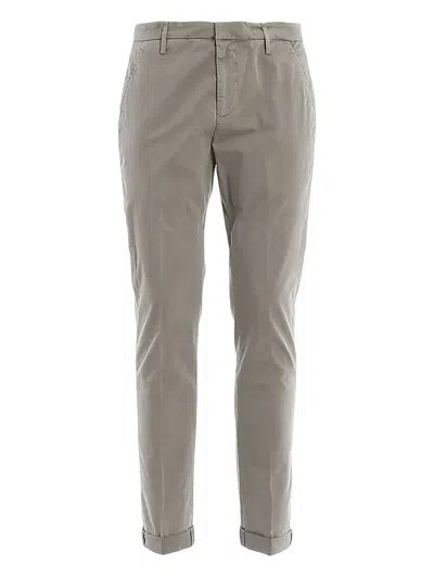 Dondup Cotton Trousers In Gray