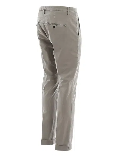 Dondup Cotton Trousers In Gray