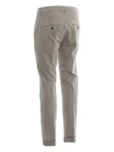 Dondup Cotton Trousers In Gray
