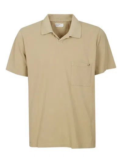 Universal Works Short-sleeve Pocket Polo Shirt In Green