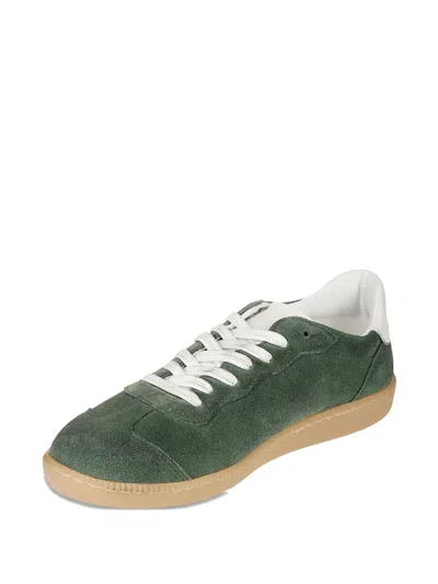Be980 Suede Leather Sneakers In Green
