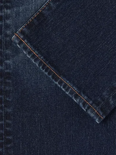 Edwin Logo-patch Jeans In Blue