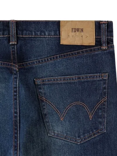 Edwin Logo-patch Jeans In Blue