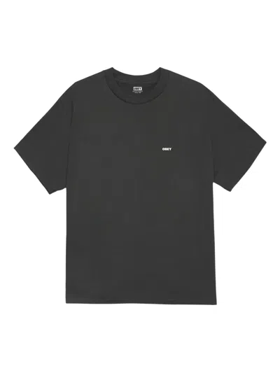 Obey Graphic T-shirt In Black