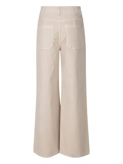 Incotex Wide Leg Winter Pants With Five Pocket Design In Sea Shell