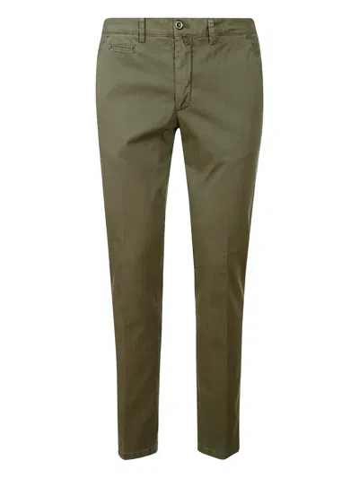Alpha Industries Buttoned-pocket Cotton Trousers In Green