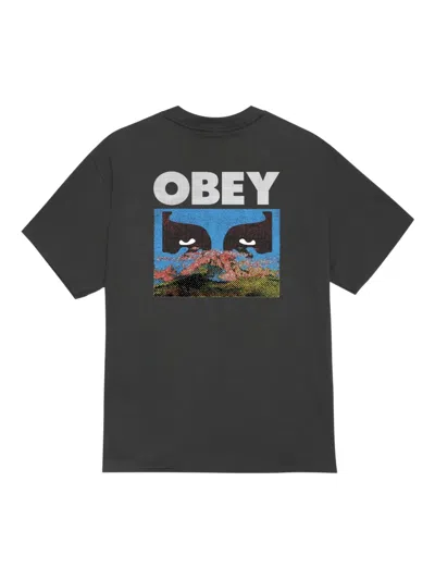 Obey In A Different Place Tee In Black