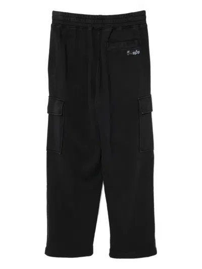 Izzue Logo-patch Trousers In Black