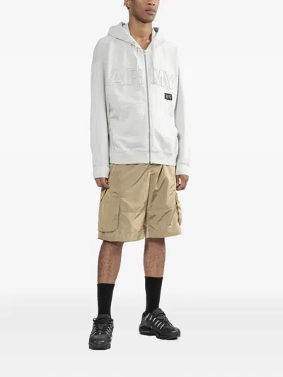 Izzue Logo-patch Hoodie In Gray