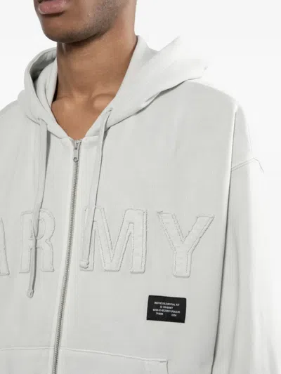 Izzue Logo-patch Hoodie In Gray