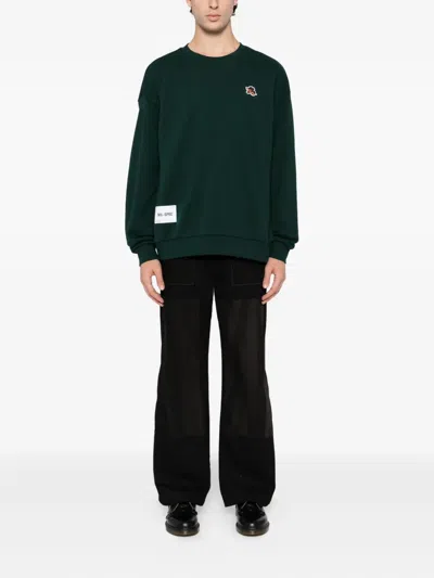 Izzue Logo-embroidered Hoodie In Green