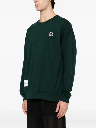 Izzue Logo-embroidered Hoodie In Green