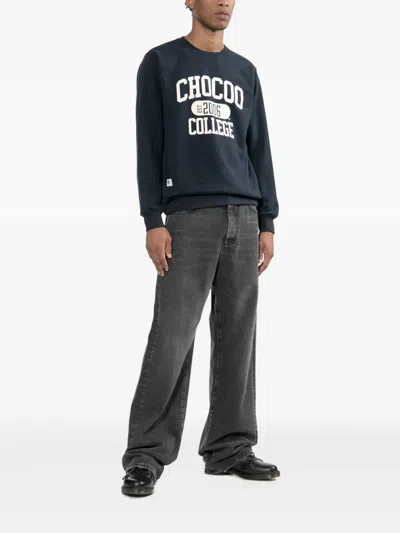Chocoolate Logoed Sweatshirt In Blue
