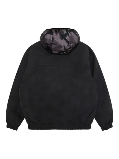 Aape By A Bathing Ape Logo-patch Hooded Jacket In Black