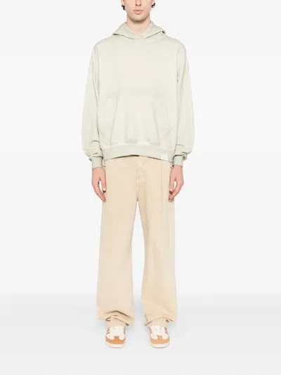 Izzue Appliqué-detail Cotton Hoodie In Neutral