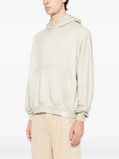 Izzue Appliqué-detail Cotton Hoodie In Neutral