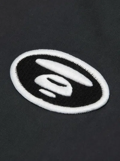 Aape By A Bathing Ape Logo-patch Hooded Jacket In Black