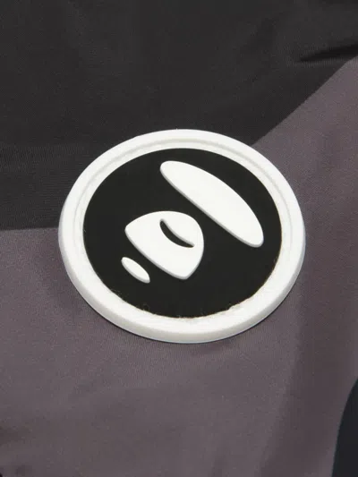 Aape By A Bathing Ape Logo-patch Hooded Jacket In Black