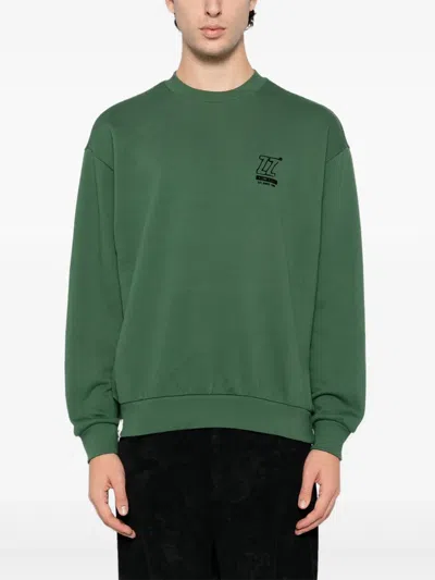Izzue Logo-print Sweatshirt In Green