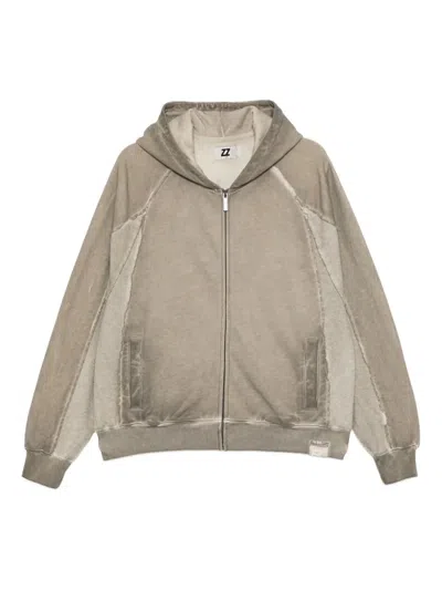 Izzue Logo-embroidered Hoodie In Brown