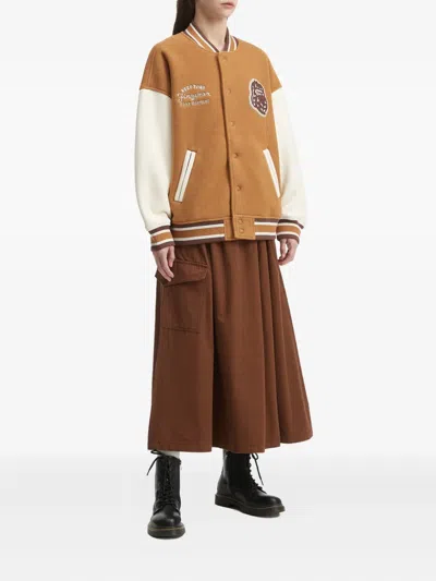 Fingercroxx Appliqué Striped Jacket In Brown