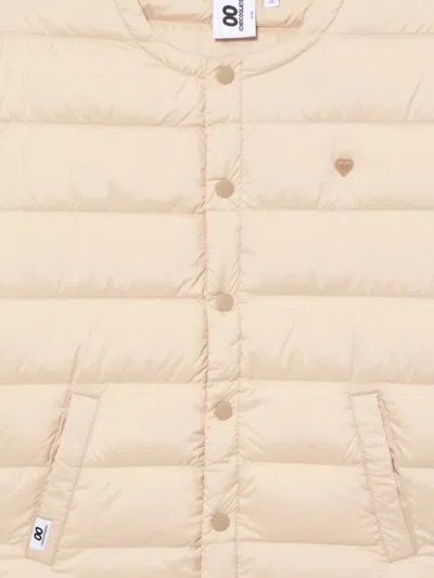 Chocoolate Logo-embossed Puffer Jacket In Neutral