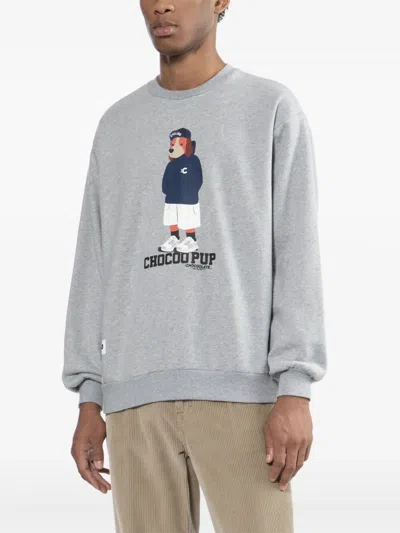 Chocoolate Graphiced Sweatshirt In Gray