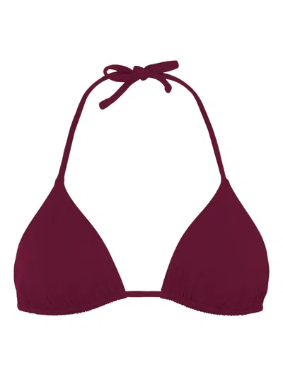 Eres Mouna Triangle Bikini Top In Red
