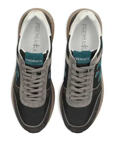 Premiata Mick Logo-detail Suede Sneakers In Multi