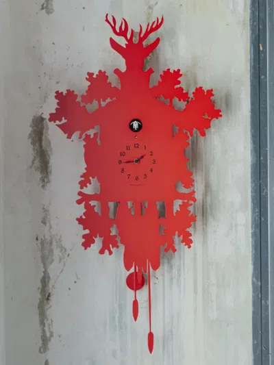 Domeniconi Cucù Cuckoo Clock In Red