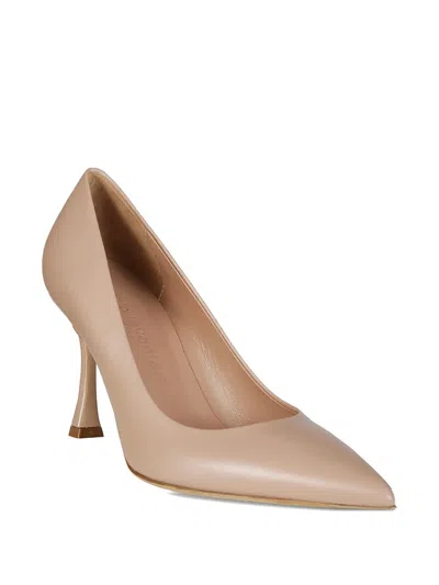 Sergio Levantesi 80mm Pointed Pumps In Neutral