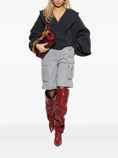 Balmain Cargo-pocket Shorts In Gray