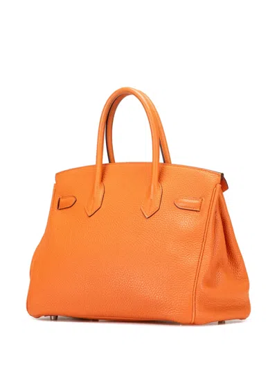 Pre-owned Hermes 2008 Togo Birkin Retourne 30 Handbag In Orange
